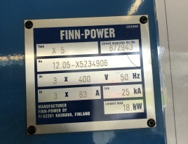 TURRET PUNCH PRESS type Finn Power X5